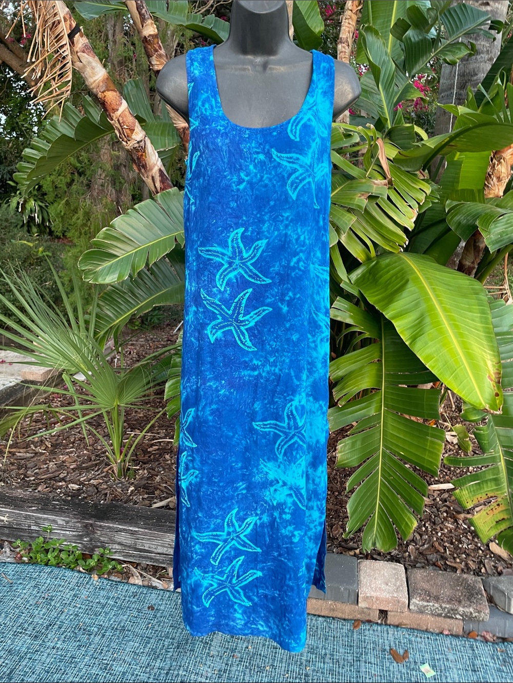 Batik starfish dress by peppermint Bay